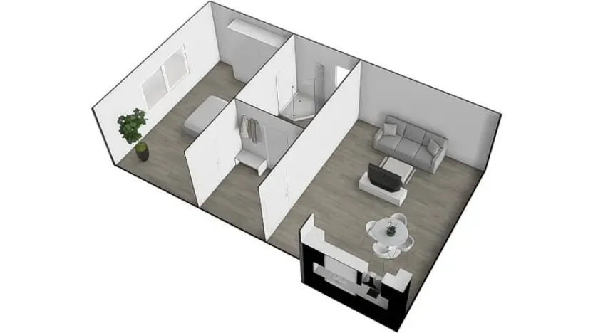 Pronájem bytu 2+kk, Brno - Ivanovice, Černohorská, 48 m2