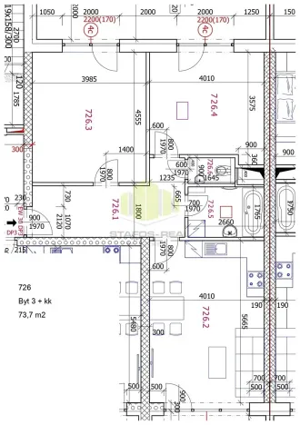 Pronájem bytu 3+kk, Olomouc, Edmunda Husserla, 74 m2
