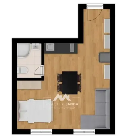 Pronájem bytu 1+kk, Brno, Koliště, 35 m2