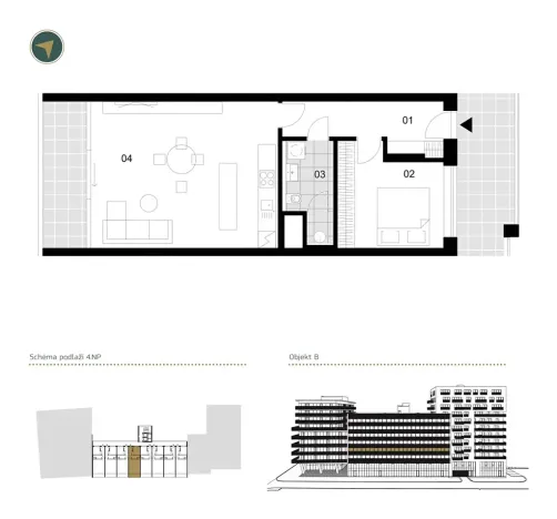 Prodej bytu 2+kk, Brno, Fuchsova, 62 m2
