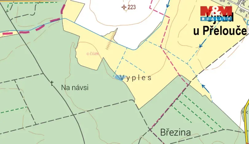 Prodej louky, Kladruby nad Labem - Kolesa, 2187 m2
