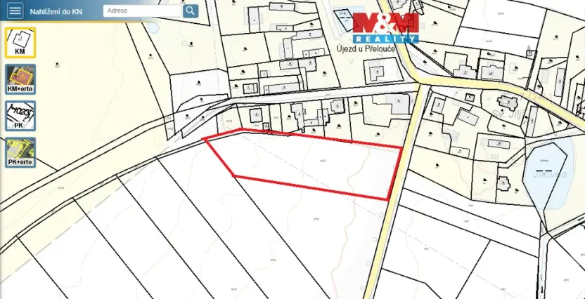 Prodej pozemku pro bydlení, Újezd u Přelouče, 8659 m2