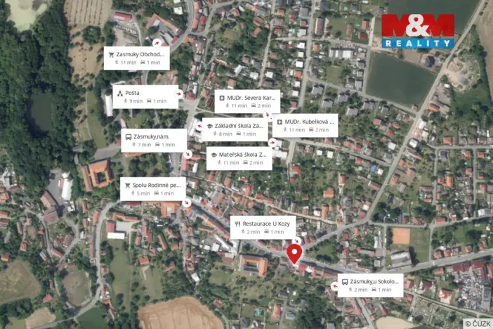 Prodej rodinného domu, Zásmuky, Kmochovo nám., 120 m2