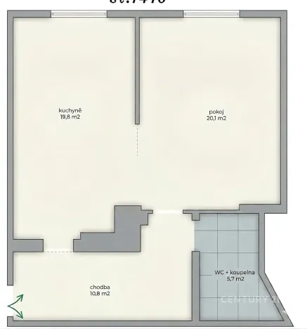 Prodej bytu 1+1, Dvůr Králové nad Labem, Čechova, 59 m2