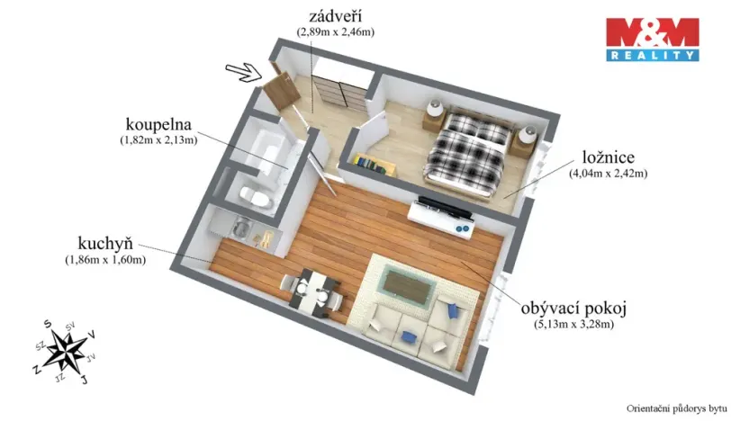 Prodej bytu 2+kk, Lom - Loučná, Libkovická, 42 m2