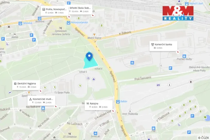 Prodej zahrady, Praha - Vysočany, 200 m2