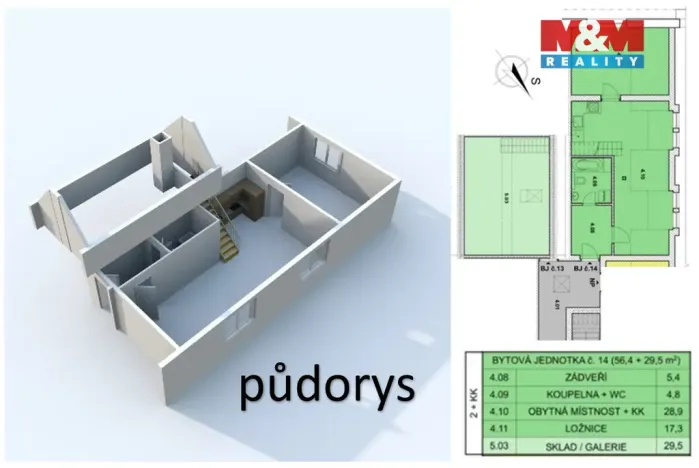 Prodej bytu 3+kk, Břežany II, 85 m2