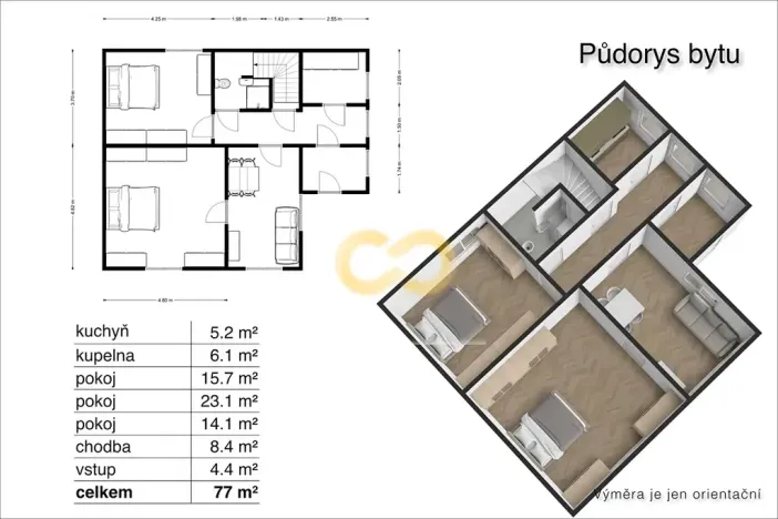 Prodej rodinného domu, Řehlovice, 77 m2