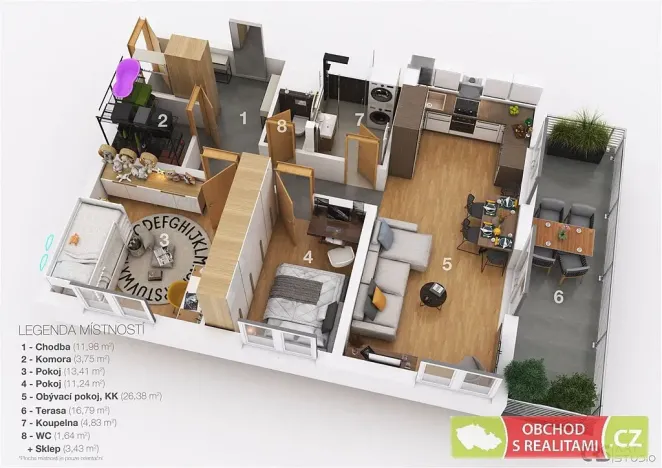 Prodej bytu 3+kk, Praha, Studnická, 93 m2