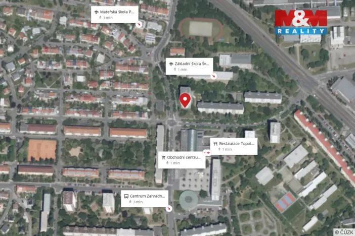 Pronájem bytu 3+1, Praha - Záběhlice, Jahodová, 72 m2