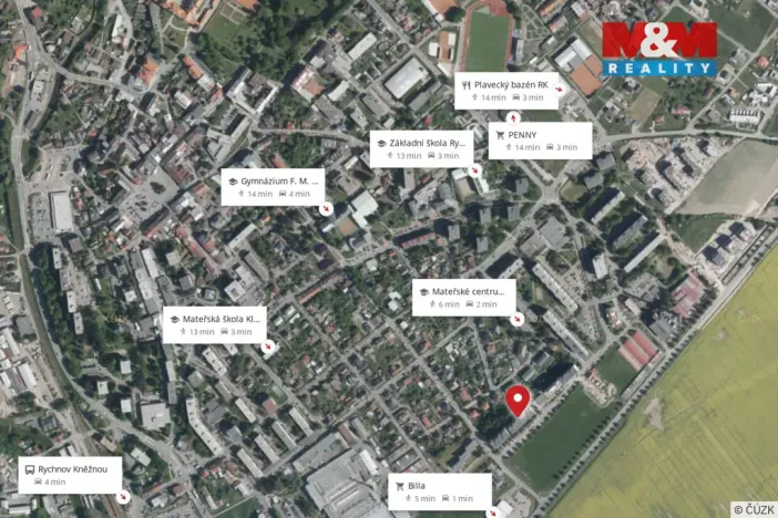 Prodej bytu 3+1, Rychnov nad Kněžnou, Mírová, 70 m2