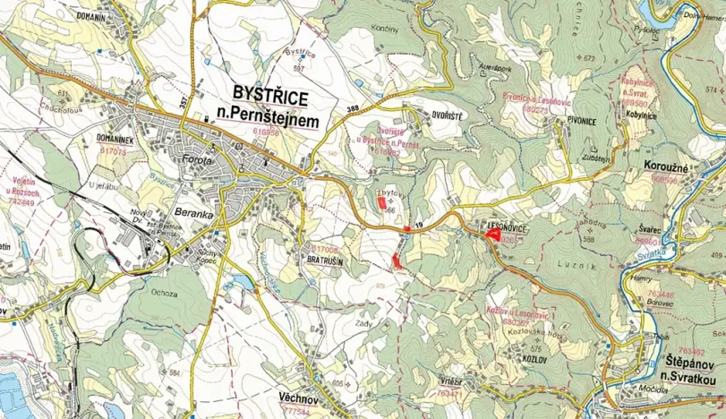 Prodej louky, Bystřice nad Pernštejnem, 26474 m2