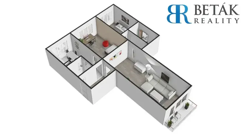 Prodej bytu 3+1, Přerov, tř. 17. listopadu, 78 m2
