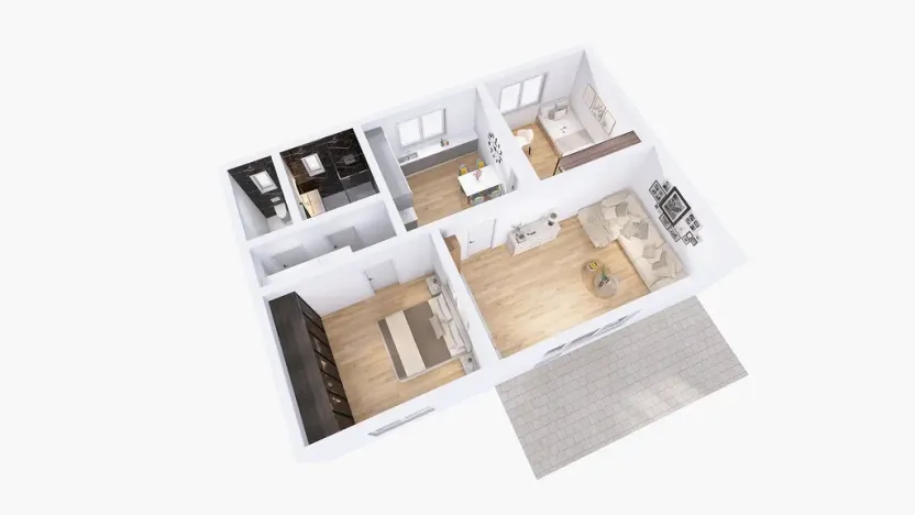 Pronájem bytu 3+1, Drozdov, 90 m2