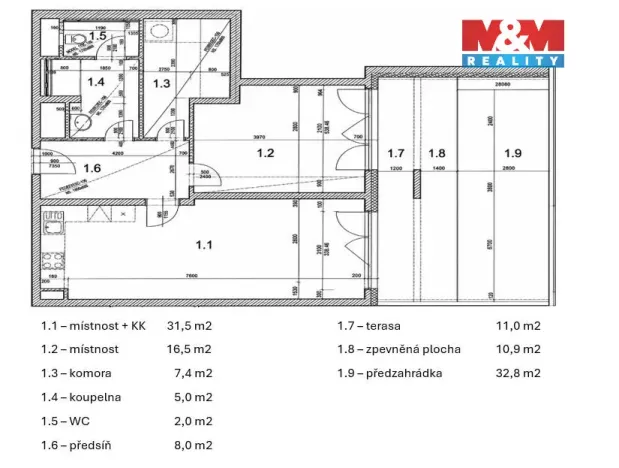 Prodej bytu 2+kk, Praha - Hloubětín, Poděbradská, 71 m2
