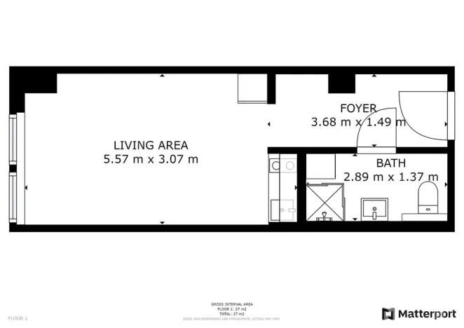 Pronájem bytu 1+kk, Praha - Jinonice, Peroutkova, 26 m2
