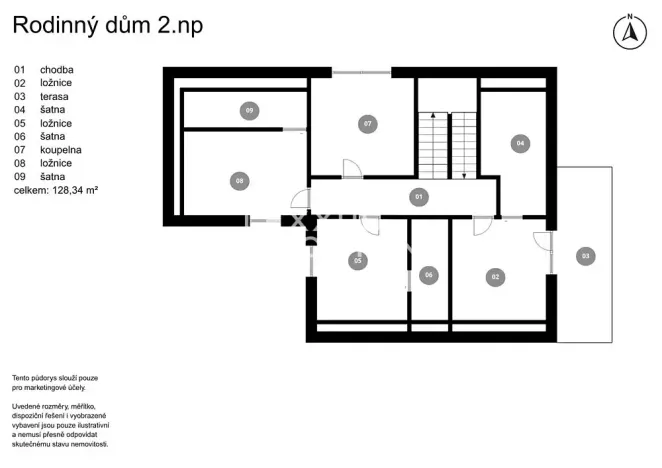 Prodej rodinného domu, Hřebeč, Jižní, 256 m2