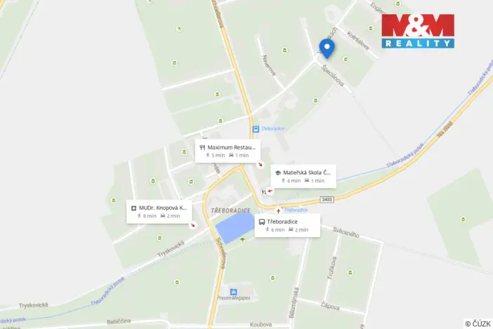 Pronájem bytu 2+kk, Praha - Třeboradice, Špeciánova, 60 m2