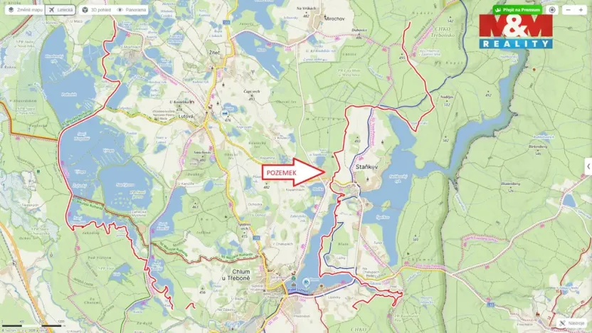 Prodej pozemku pro bydlení, Chlum u Třeboně, 316 m2