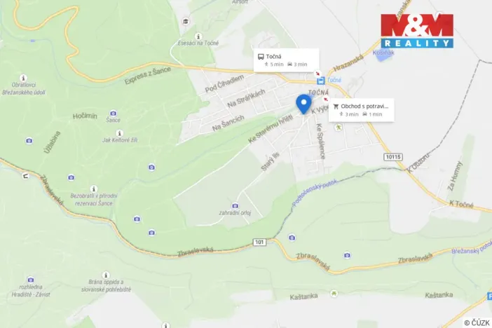 Pronájem bytu 1+1, Praha - Točná, Keltská, 34 m2