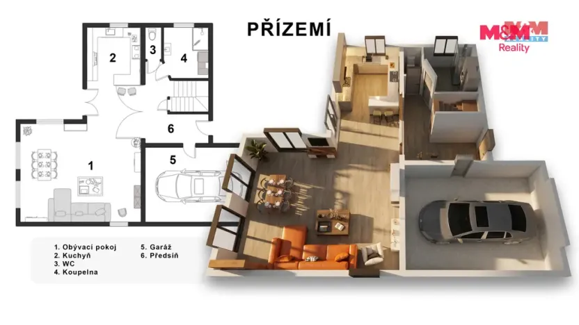 Prodej rodinného domu, Kladno - Švermov, Nad Oleškou, 152 m2