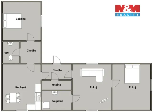 Prodej rodinného domu, Pošná, 85 m2