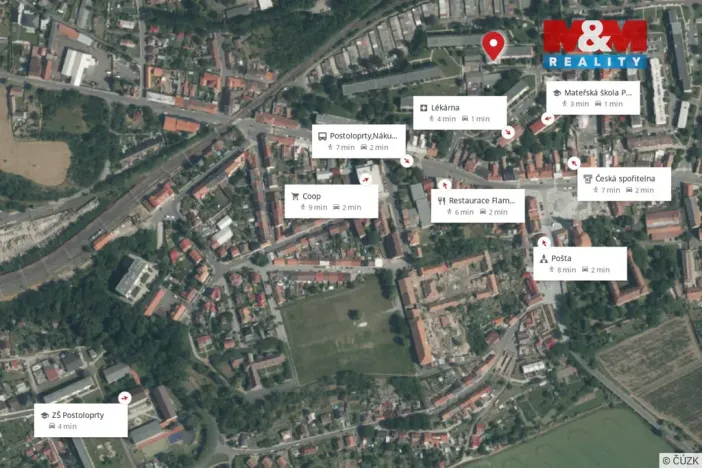Prodej bytu 4+1, Postoloprty, Jiráskovo náměstí, 77 m2
