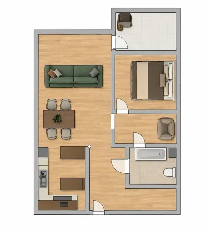 Prodej bytu 2+kk, Plzeň, Mutěnická, 55 m2