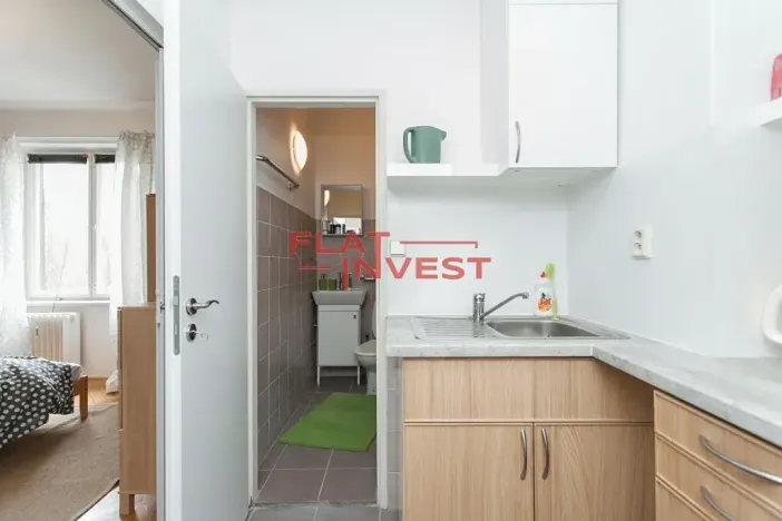 Pronájem bytu 1+kk, Praha - Dejvice, Kafkova, 25 m2