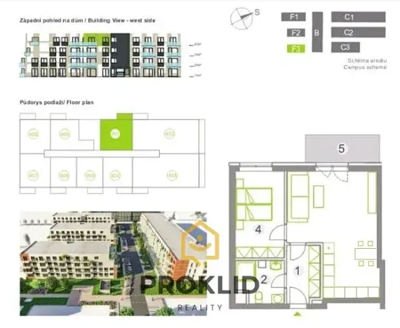 Prodej bytu 2+kk, Olomouc, Třída Jiřího Pelikána, 61 m2