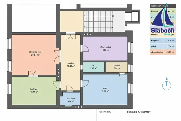 Prodej bytu 3+1, Praha - Vinohrady, Šumavská, 105 m2