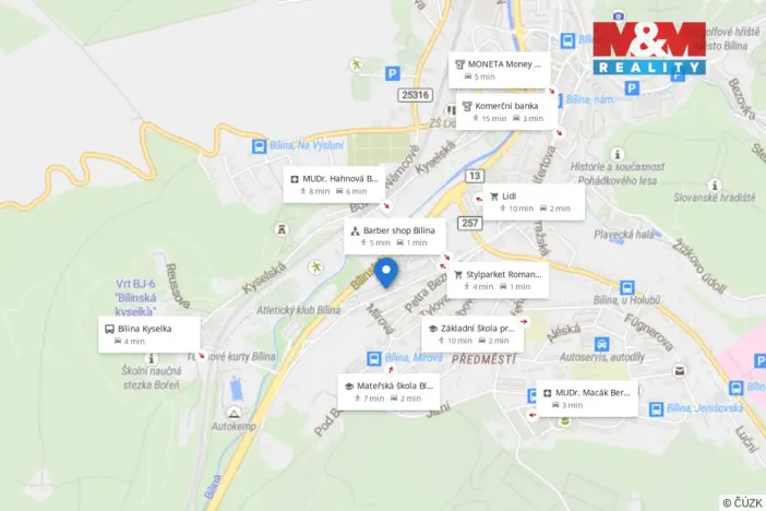 Prodej bytu 2+1, Bílina - Újezdské Předměstí, 5. května, 56 m2