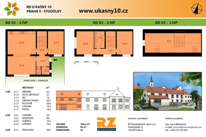 Prodej rodinného domu, Praha - Stodůlky, U kašny, 168 m2