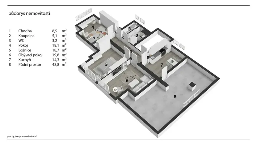 Prodej apartmánu, Seč, 88 m2