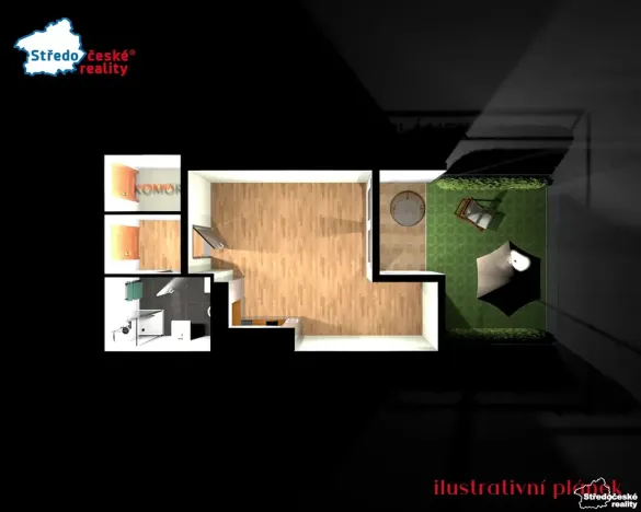 Pronájem bytu 1+kk, Uhlířské Janovice, Hrnčířská, 35 m2