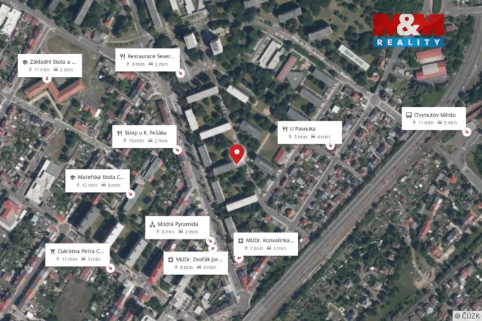 Pronájem bytu 2+1, Chomutov, Blatenská, 51 m2