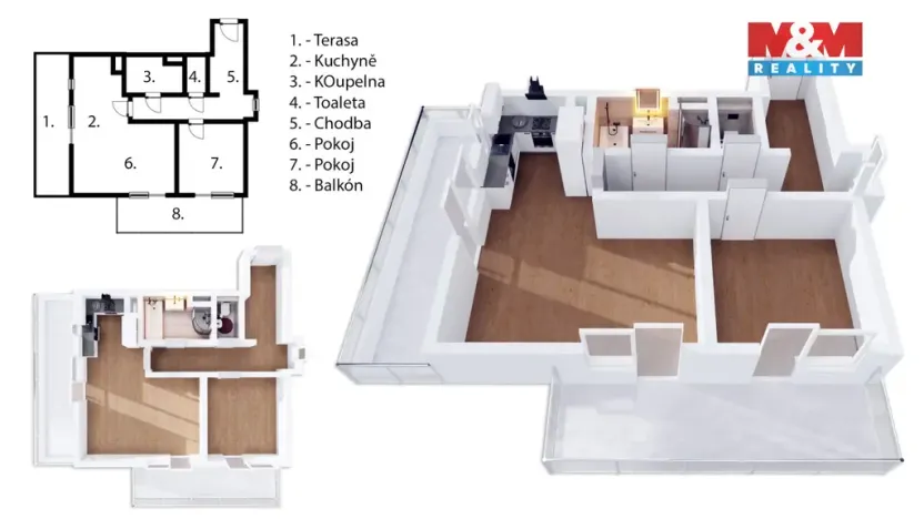 Pronájem bytu 2+kk, Praha, U Hostavického potoka, 72 m2