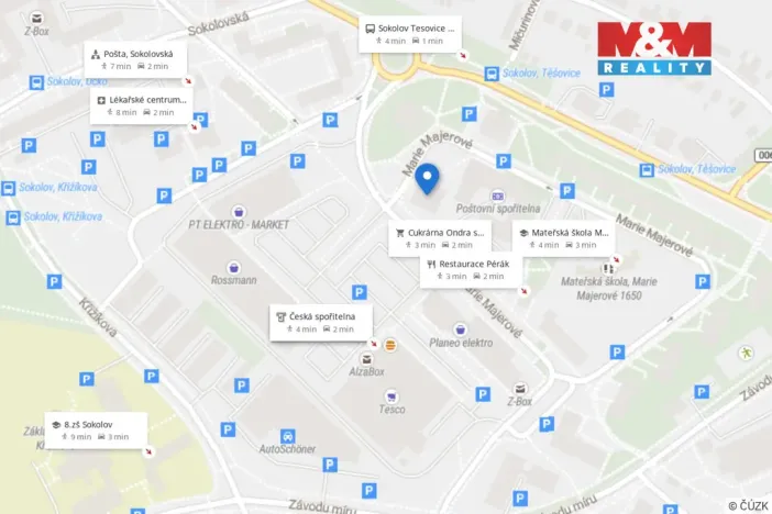 Prodej bytu 3+1, Sokolov, Marie Majerové, 65 m2