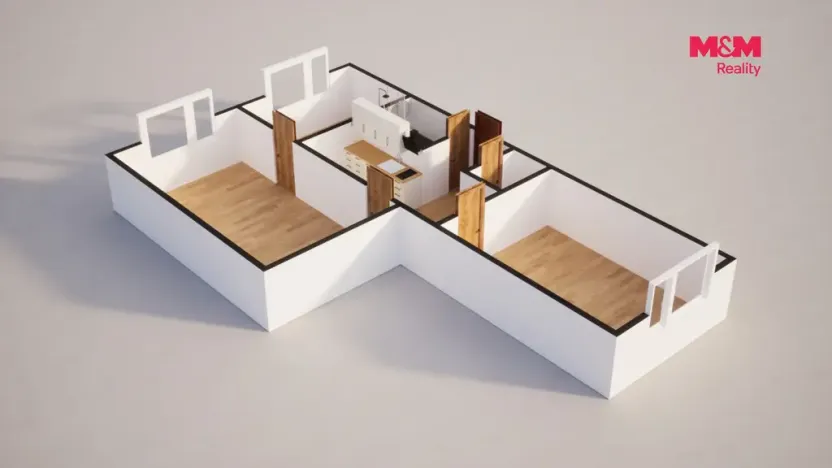 Pronájem bytu 2+1, Česká Lípa, Železničářská, 61 m2