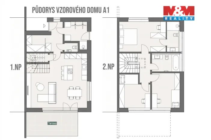 Prodej rodinného domu, Nymburk - Drahelice, U Skály, 125 m2
