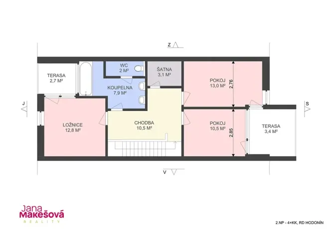 Prodej rodinného domu, Hodonín, Rozmarýnová, 150 m2