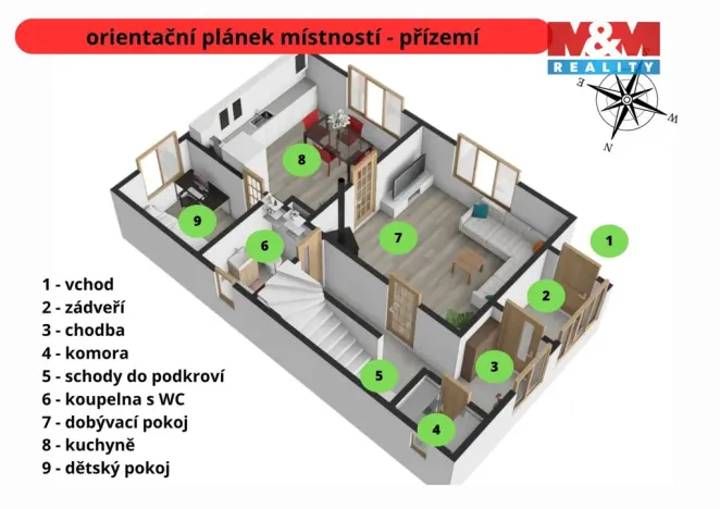 Prodej rodinného domu, Okrouhlička - Skřivánek, 65 m2