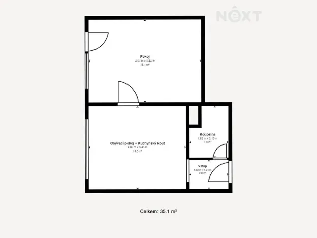 Prodej bytu 2+kk, Soběslav, Sídliště Míru, 36 m2