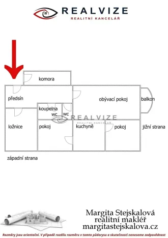 Prodej bytu 4+1, České Budějovice, Staroměstská, 94 m2