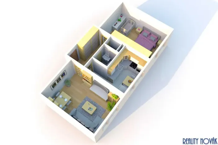 Prodej bytu 2+1, Praha - Záběhlice, Zvonková, 52 m2