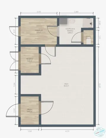 Prodej výrobních prostor, Brumovice, 60 m2