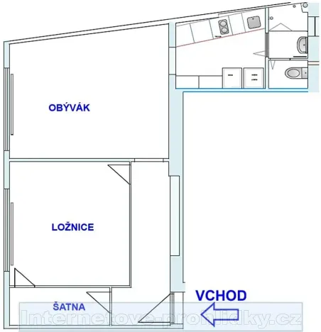 Pronájem bytu 2+1, Kladno, 57 m2