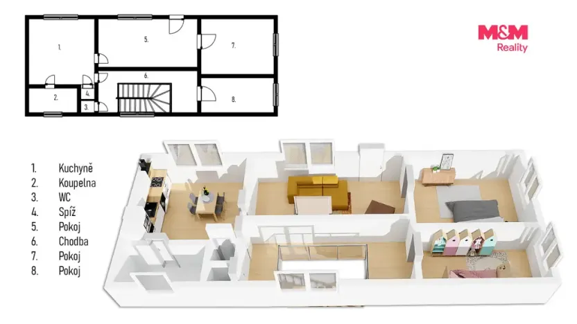 Prodej rodinného domu, Bělotín, 140 m2