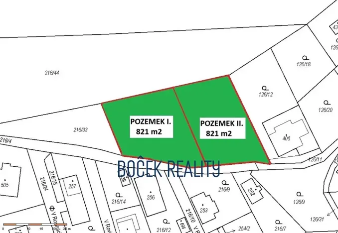 Prodej pozemku pro bydlení, Nižbor, 821 m2