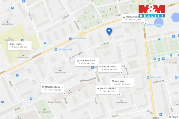 Pronájem bytu 1+1, Kladno - Kročehlavy, U výtopny, 28 m2